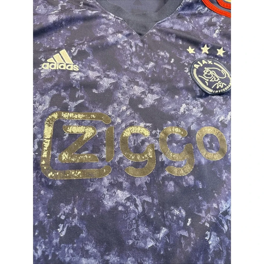 Adidas Ajax Amsterdam‎ Soccer Jersey Sz Large, Navy Blue